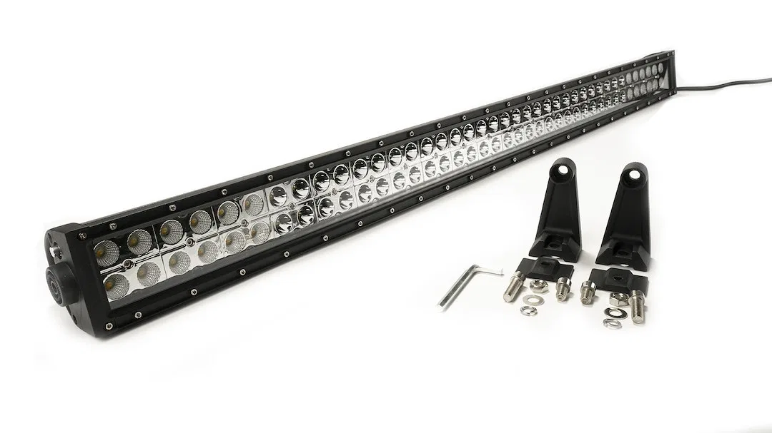 77040 – SOUTHERN TRU Light Bar, LED Bulb 40 Inch Length Straight Dual Row 80 Amber/ White LED 3 Watt Bulb 240 Watt/ 2...